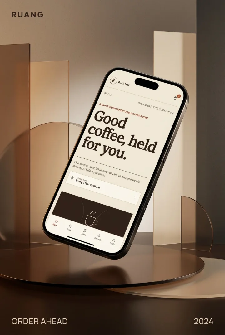 Cinematic Ruang order-ahead home campaign